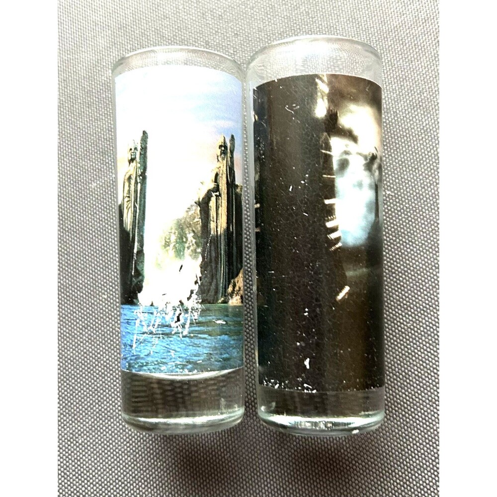 Lord of the Rings Shooter Set of 2 Tall Shot Glasses NECA LOTR